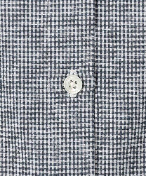 L size ONWARD(大きいサイズ) / エルサイズオンワード シャツ・ブラウス | 【洗える】リネンminiチェック フロントピンタック シャツ | 詳細7