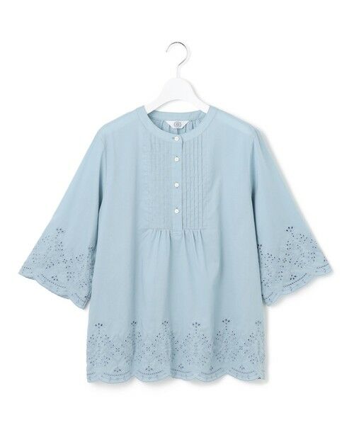 L size ONWARD(大きいサイズ) / エルサイズオンワード シャツ・ブラウス | 【洗える】セルロースライト刺繍 ピンタック ブラウス | 詳細17