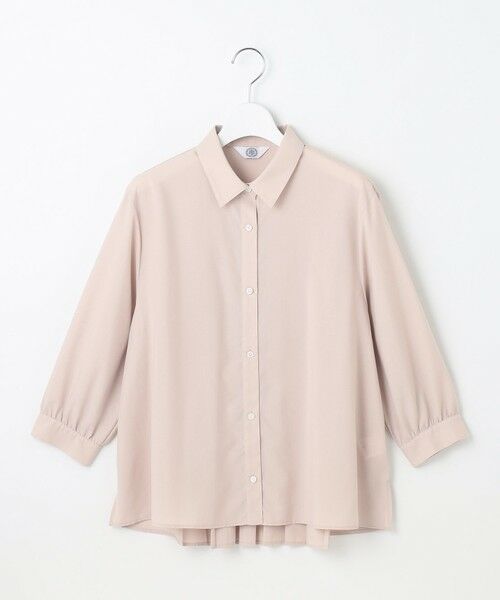 L size ONWARD(大きいサイズ) / エルサイズオンワード シャツ・ブラウス | 【洗える】スパンローン バックプリーツ ブラウス | 詳細3