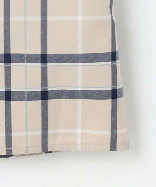 L size ONWARD(大きいサイズ) / エルサイズオンワード シャツ・ブラウス | 【洗える】コンパクトチェック スタンドカラー ブラウス | 詳細8