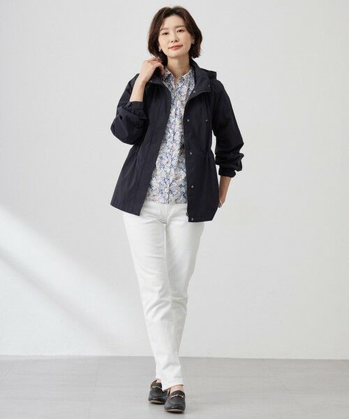 L size ONWARD(大きいサイズ) / エルサイズオンワード シャツ・ブラウス | 【洗える】Liberty シャツカラー スキッパー ブラウス | 詳細2