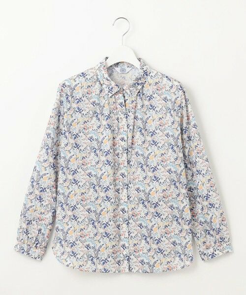 L size ONWARD(大きいサイズ) / エルサイズオンワード シャツ・ブラウス | 【洗える】Liberty シャツカラー スキッパー ブラウス | 詳細3