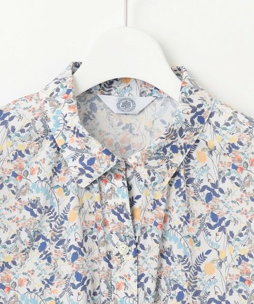 L size ONWARD(大きいサイズ) / エルサイズオンワード シャツ・ブラウス | 【洗える】Liberty シャツカラー スキッパー ブラウス | 詳細5