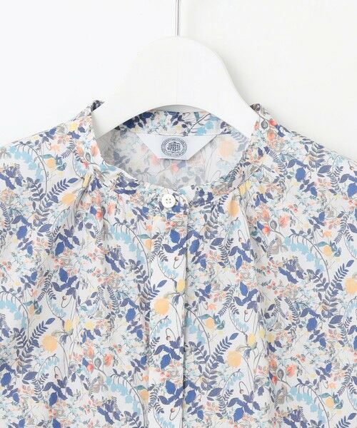 L size ONWARD(大きいサイズ) / エルサイズオンワード シャツ・ブラウス | 【洗える】Liberty バンドカラー プルオーバー ブラウス | 詳細6