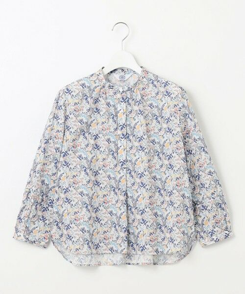 セール】 【洗える】Liberty バンドカラー プルオーバー