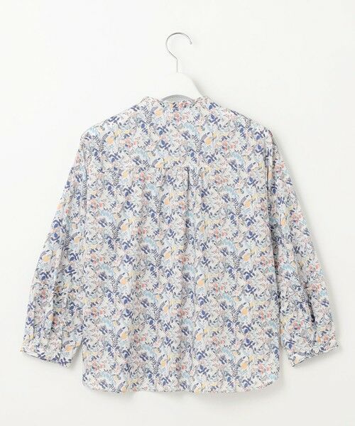 L size ONWARD(大きいサイズ) / エルサイズオンワード シャツ・ブラウス | 【洗える】Liberty バンドカラー プルオーバー ブラウス | 詳細5