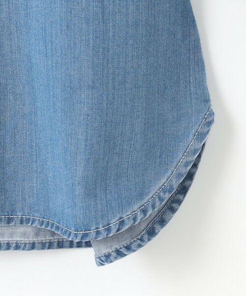L size ONWARD(大きいサイズ) / エルサイズオンワード シャツ・ブラウス | 【洗える】5ozバージラコンパクト デニムシャツ | 詳細12