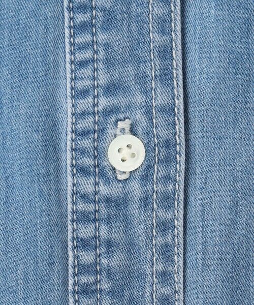 L size ONWARD(大きいサイズ) / エルサイズオンワード シャツ・ブラウス | 【洗える】5ozバージラコンパクト デニムシャツ | 詳細13