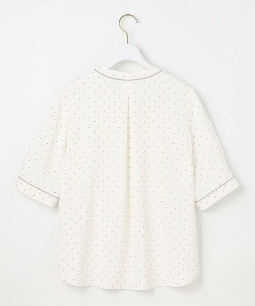 L size ONWARD(大きいサイズ) / エルサイズオンワード シャツ・ブラウス | 【洗える】バイカラーラッフルボウ ブラウス | 詳細4