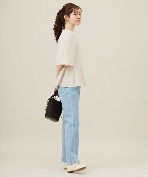 L size ONWARD(大きいサイズ) / エルサイズオンワード シャツ・ブラウス | 【撥水・接触冷感・UVカット】コンフォートイージーペプラム  ブラウス | 詳細2