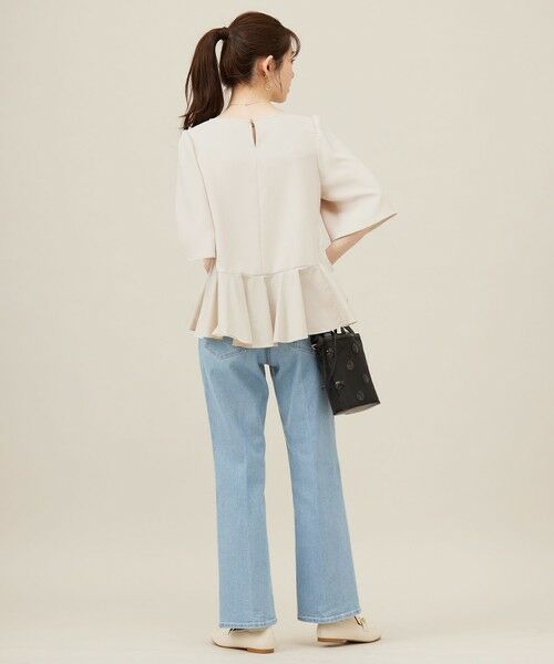 L size ONWARD(大きいサイズ) / エルサイズオンワード シャツ・ブラウス | 【撥水・接触冷感・UVカット】コンフォートイージーペプラム  ブラウス | 詳細3