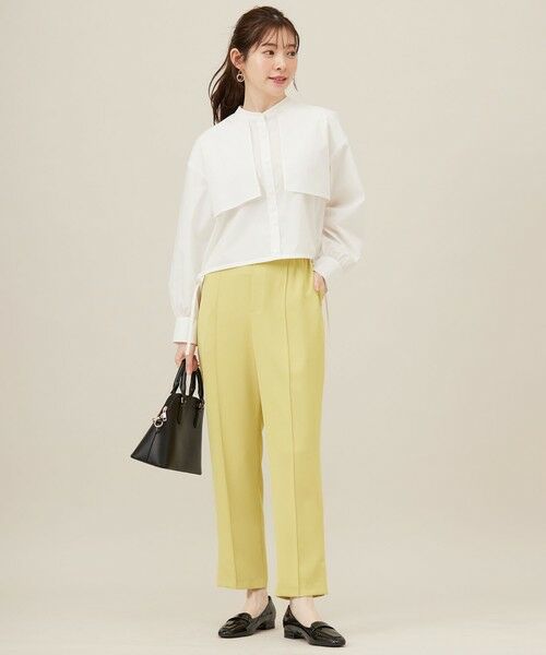 L size ONWARD(大きいサイズ) / エルサイズオンワード シャツ・ブラウス | 【UVカット・接触冷感・速乾】クロップトヨークハオリ シャツ | 詳細1