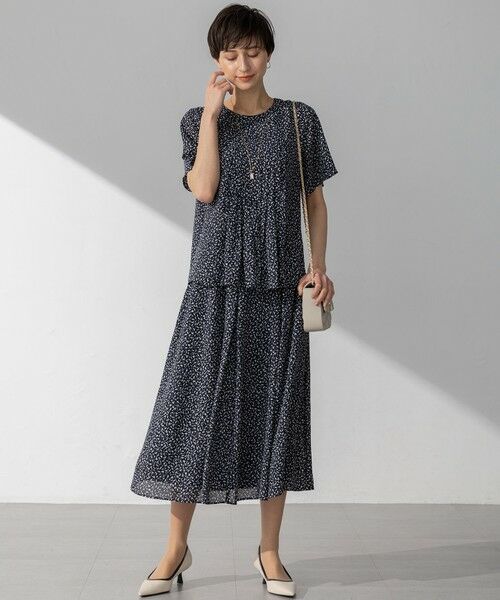 L size ONWARD(大きいサイズ) / エルサイズオンワード シャツ・ブラウス | 【接触冷感/吸水速乾】ペインティングプリント ブラウス | 詳細11