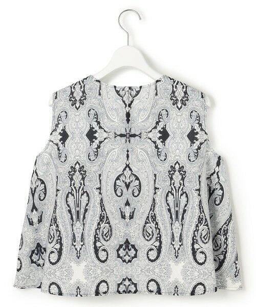 L size ONWARD(大きいサイズ) / エルサイズオンワード シャツ・ブラウス | 【洗える】Ratti ドローイング ペイズリー プリント ブラウス | 詳細4