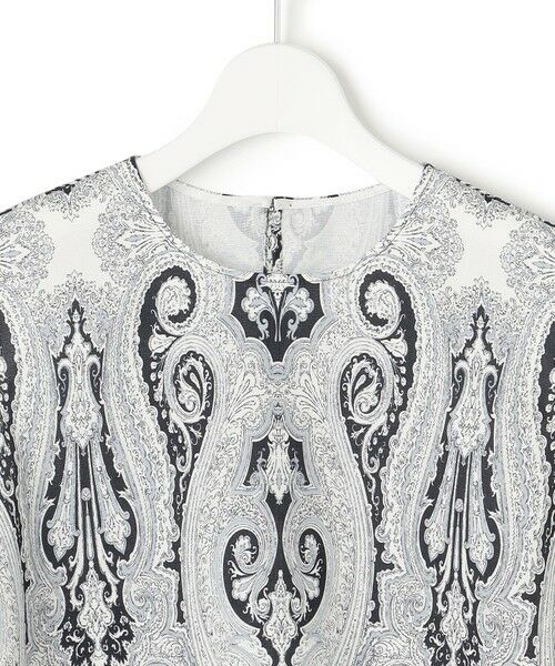 L size ONWARD(大きいサイズ) / エルサイズオンワード シャツ・ブラウス | 【洗える】Ratti ドローイング ペイズリー プリント ブラウス | 詳細5