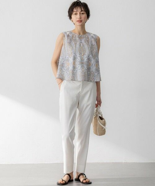 L size ONWARD(大きいサイズ) / エルサイズオンワード シャツ・ブラウス | 【洗える】Ratti ドローイング ペイズリー プリント ブラウス | 詳細10