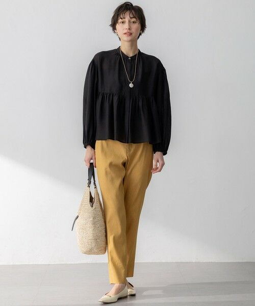 L size ONWARD(大きいサイズ) / エルサイズオンワード シャツ・ブラウス | 【WEB&一部店舗限定カラーあり】ソフトオーガンジー ボリューム ブラウス | 詳細1