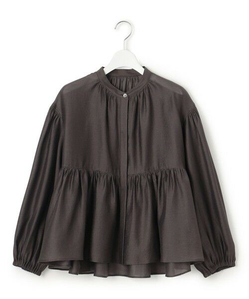 L size ONWARD(大きいサイズ) / エルサイズオンワード シャツ・ブラウス | 【WEB&一部店舗限定カラーあり】ソフトオーガンジー ボリューム ブラウス | 詳細14