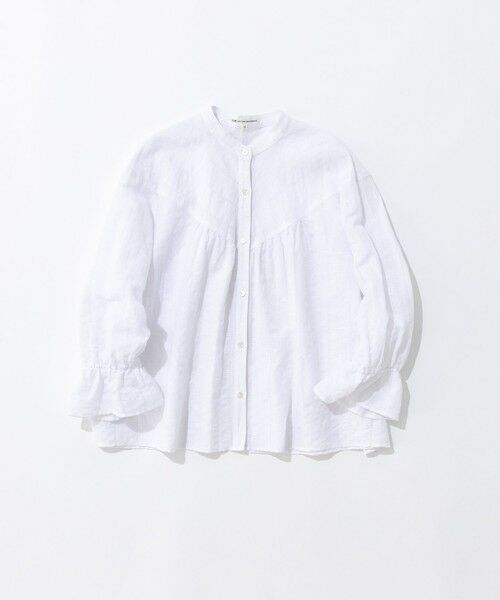 美品✨23区 ブラウス とろみ 洗える 大きいサイズ 44 ストライプ 白 水色 美品✨23区 ブラウス とろみ 洗える 大きいサイズ 44 ストライプ