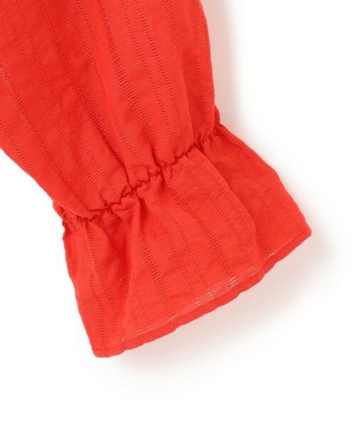 セール】 【洗える】カラミ ストライプ 切り替え ブラウス