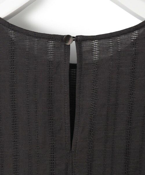 L size ONWARD(大きいサイズ) / エルサイズオンワード シャツ・ブラウス | 【洗える】カラミ ストライプ ペプラム ブラウス | 詳細11