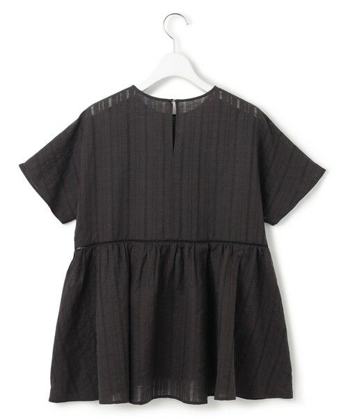 L size ONWARD(大きいサイズ) / エルサイズオンワード シャツ・ブラウス | 【洗える】カラミ ストライプ ペプラム ブラウス | 詳細9