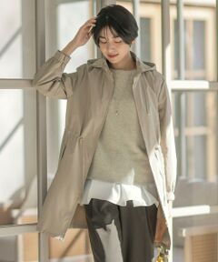 L size ONWARD(大きいサイズ) / エルサイズオンワード その他アウター | 【撥水・洗える】Artirosa スタンドカラー ロング丈 コート