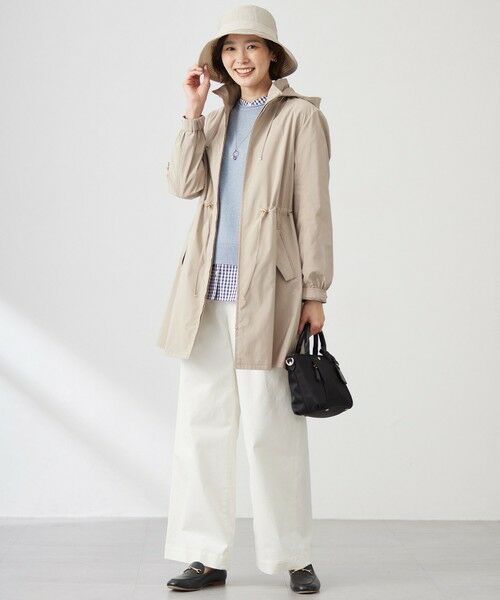 L size ONWARD(大きいサイズ) / エルサイズオンワード その他アウター | 【撥水・洗える】Artirosa スタンドカラー ロング丈 コート | 詳細12