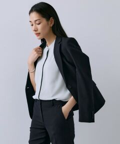 L size ONWARD(大きいサイズ) / エルサイズオンワード テーラードジャケット | 【接触冷感・防シワ・速乾・洗える】レーヨンライクトロ テーラードジャケット