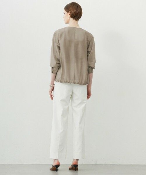 L size ONWARD(大きいサイズ) / エルサイズオンワード ブルゾン | 【接触冷感・速乾・洗える】 リヨセルナイロンワッシャー ノーカラーブルゾン | 詳細28