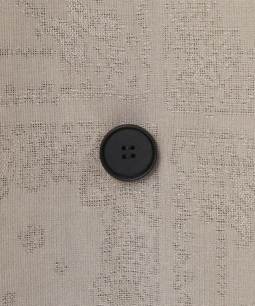 L size ONWARD(大きいサイズ) / エルサイズオンワード ノーカラージャケット | 【日本製・洗える】ペイズリーレノクロス ノーカラージャケット | 詳細10