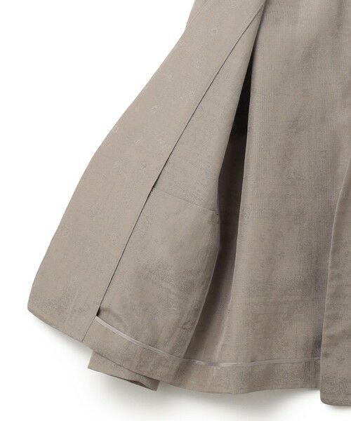 L size ONWARD(大きいサイズ) / エルサイズオンワード ノーカラージャケット | 【日本製・洗える】ペイズリーレノクロス ノーカラージャケット | 詳細12