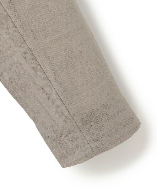 L size ONWARD(大きいサイズ) / エルサイズオンワード ノーカラージャケット | 【日本製・洗える】ペイズリーレノクロス ノーカラージャケット | 詳細7