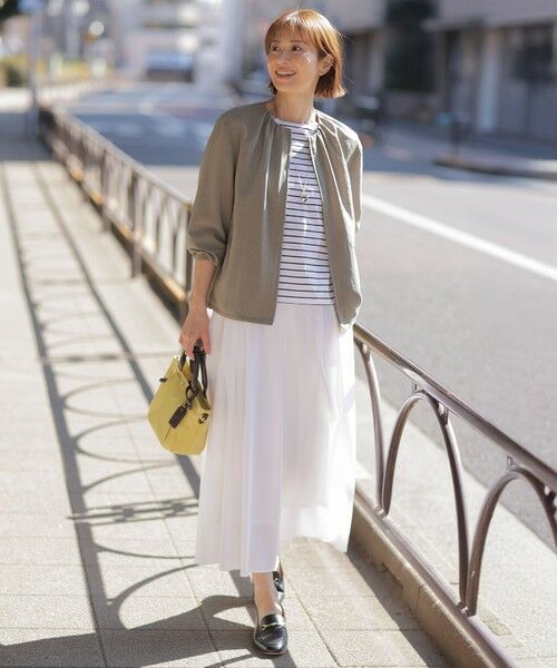 L size ONWARD(大きいサイズ) / エルサイズオンワード ブルゾン | 【洗える・接触冷感・防シワ・吸水速乾】BREEZE COOL ノーカラー ブルゾン | 詳細1