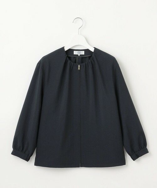 L size ONWARD(大きいサイズ) / エルサイズオンワード ブルゾン | 【洗える・接触冷感・防シワ・吸水速乾】BREEZE COOL ノーカラー ブルゾン | 詳細6