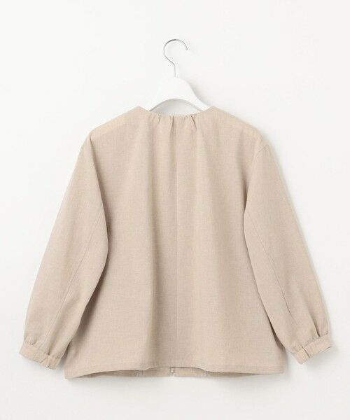 L size ONWARD(大きいサイズ) / エルサイズオンワード ブルゾン | 【洗える・接触冷感・防シワ・吸水速乾】BREEZE COOL ノーカラー ブルゾン | 詳細12