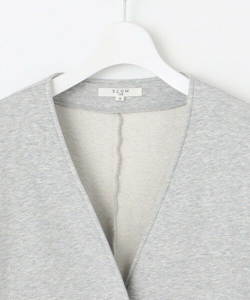 L size ONWARD(大きいサイズ) / エルサイズオンワード カーディガン・ボレロ | 【SLOW/一部店舗限定】ハイゲージテリー スウェット ジャケット | 詳細2
