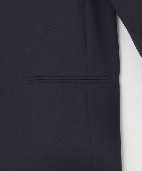 L size ONWARD(大きいサイズ) / エルサイズオンワード ノーカラージャケット | 【セットアップ対応・接触冷感・UVケア・洗える】ライトストレッチノーカラー ジャケット | 詳細8