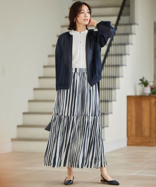 L size ONWARD(大きいサイズ) / エルサイズオンワード ブルゾン | 【新色追加・持ち運びに最適】メッシュ ブルゾン | 詳細3