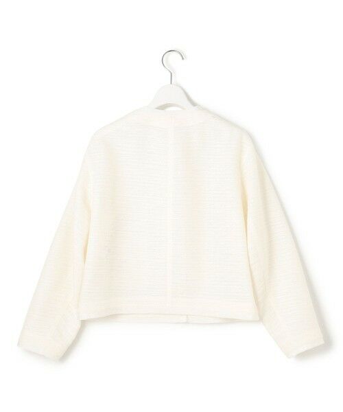 L size ONWARD(大きいサイズ) / エルサイズオンワード ノーカラージャケット | 【Oggi5月号掲載】サマーツイード ジャケット | 詳細7