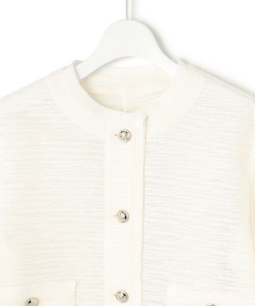 L size ONWARD(大きいサイズ) / エルサイズオンワード ノーカラージャケット | 【Oggi5月号掲載】サマーツイード ジャケット | 詳細8