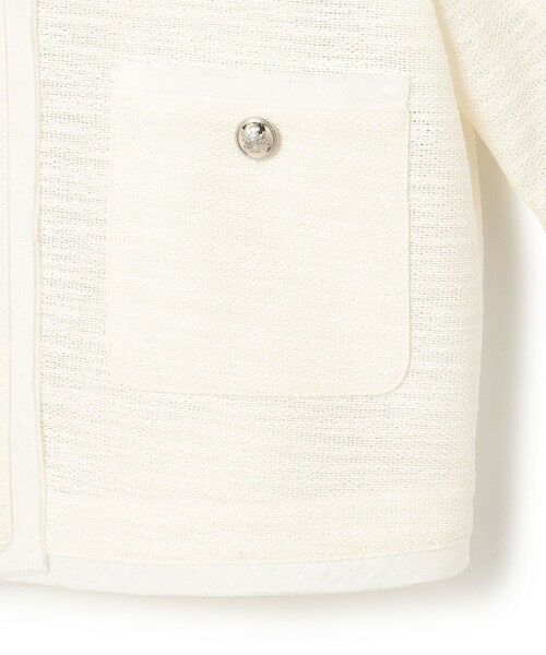 L size ONWARD(大きいサイズ) / エルサイズオンワード ノーカラージャケット | 【Oggi5月号掲載】サマーツイード ジャケット | 詳細10