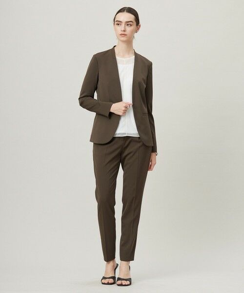 L size ONWARD(大きいサイズ) / エルサイズオンワード カットソー | 【洗える】ハイゲージチュールコンビ カットソー | 詳細4