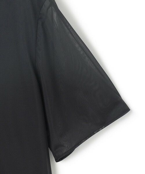 L size ONWARD(大きいサイズ) / エルサイズオンワード カットソー | 【洗える】ハイゲージチュールコンビ カットソー | 詳細8