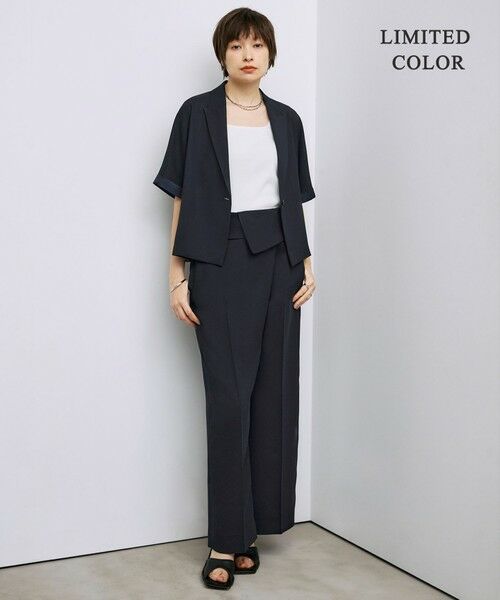 L size ONWARD(大きいサイズ) / エルサイズオンワード タンクトップ | 【WEB限定カラーあり・洗える】 ブロードステッチリブ タンクトップ | 詳細3