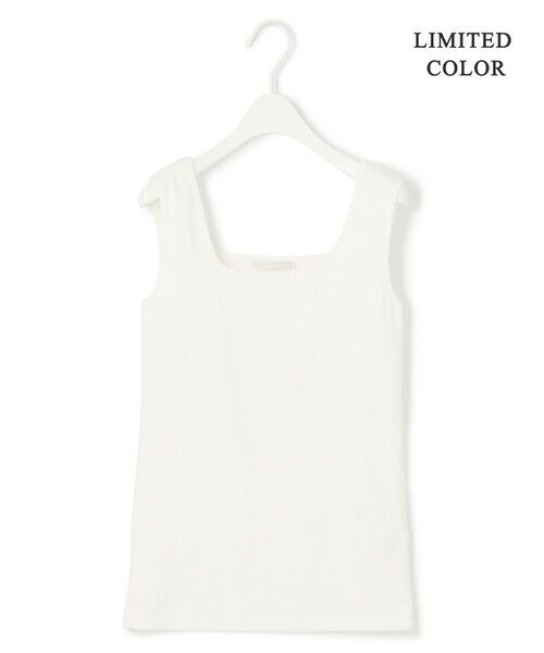 L size ONWARD(大きいサイズ) / エルサイズオンワード タンクトップ | 【WEB限定カラーあり・洗える】 ブロードステッチリブ タンクトップ | 詳細4