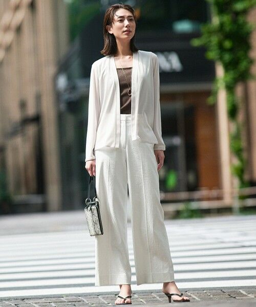 L size ONWARD(大きいサイズ) / エルサイズオンワード タンクトップ | 【WEB限定カラーあり・洗える】 ブロードステッチリブ タンクトップ | 詳細16