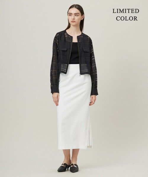 L size ONWARD(大きいサイズ) / エルサイズオンワード タンクトップ | 【WEB限定カラーあり・洗える】 ブロードステッチリブ タンクトップ | 詳細22