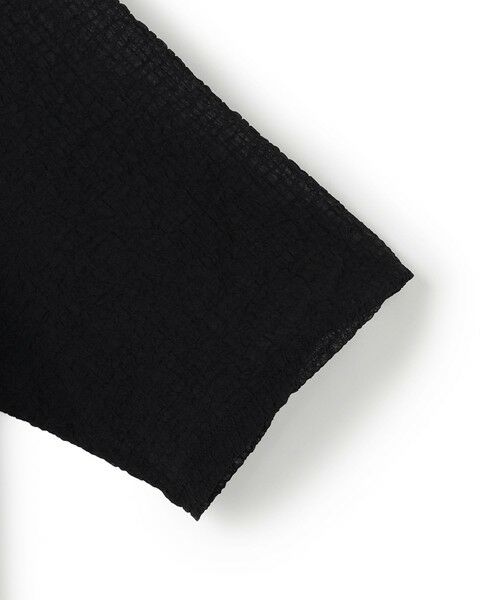 L size ONWARD(大きいサイズ) / エルサイズオンワード カットソー | 【洗える】 シャイニーサッカー クロップドトップス | 詳細8