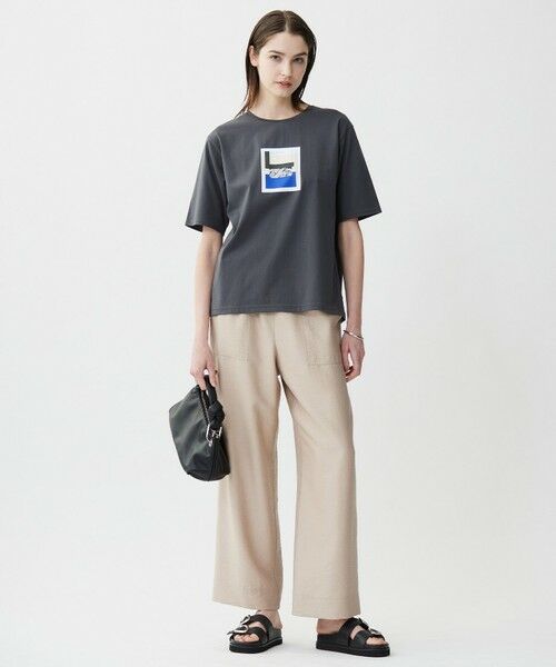 L size ONWARD(大きいサイズ) / エルサイズオンワード カットソー | 【新色追加・接触冷感・UVケア・洗える】 ロゴTEE | 詳細11